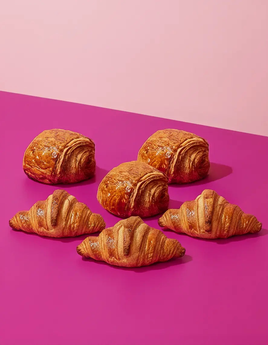 Boîte 3 croissants 3 chocolatines