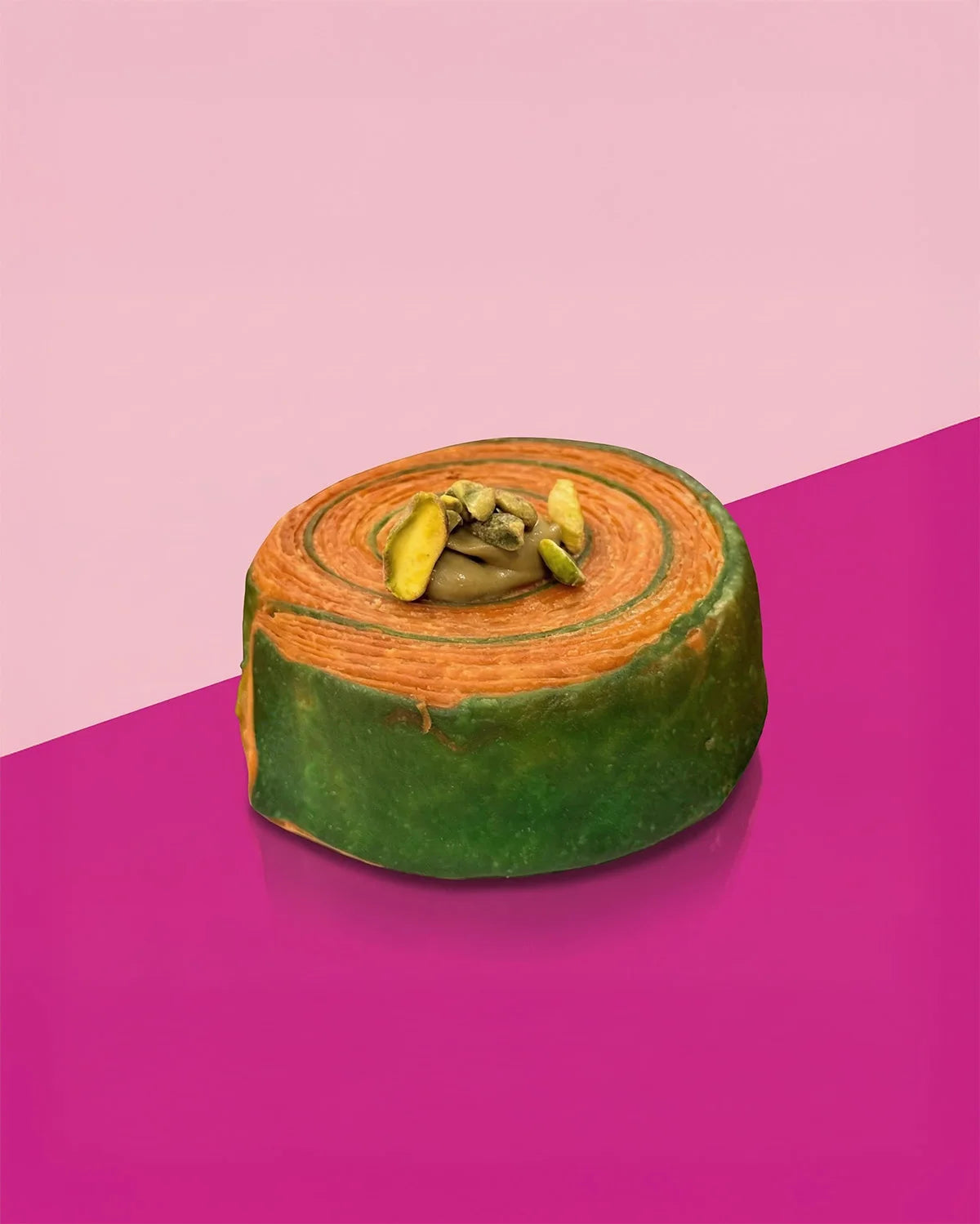 Croissant roulé à la pistache