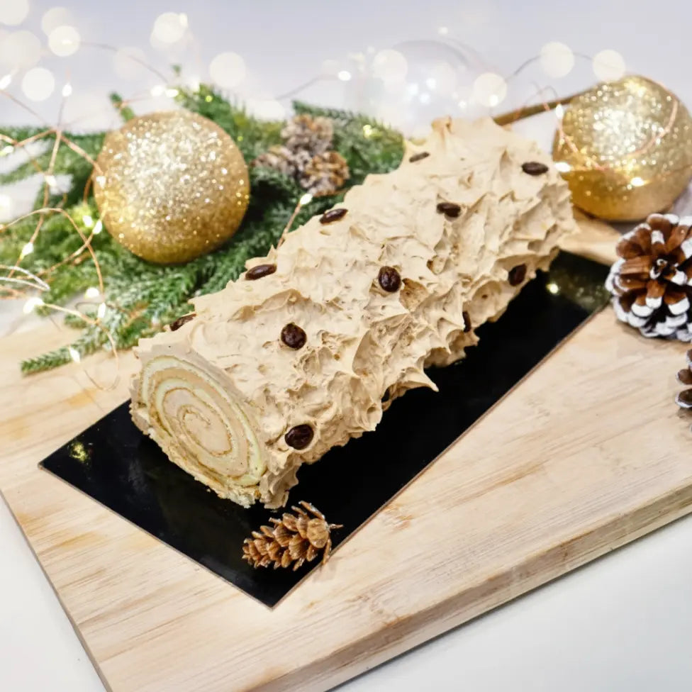 Bûche crème au beurre café