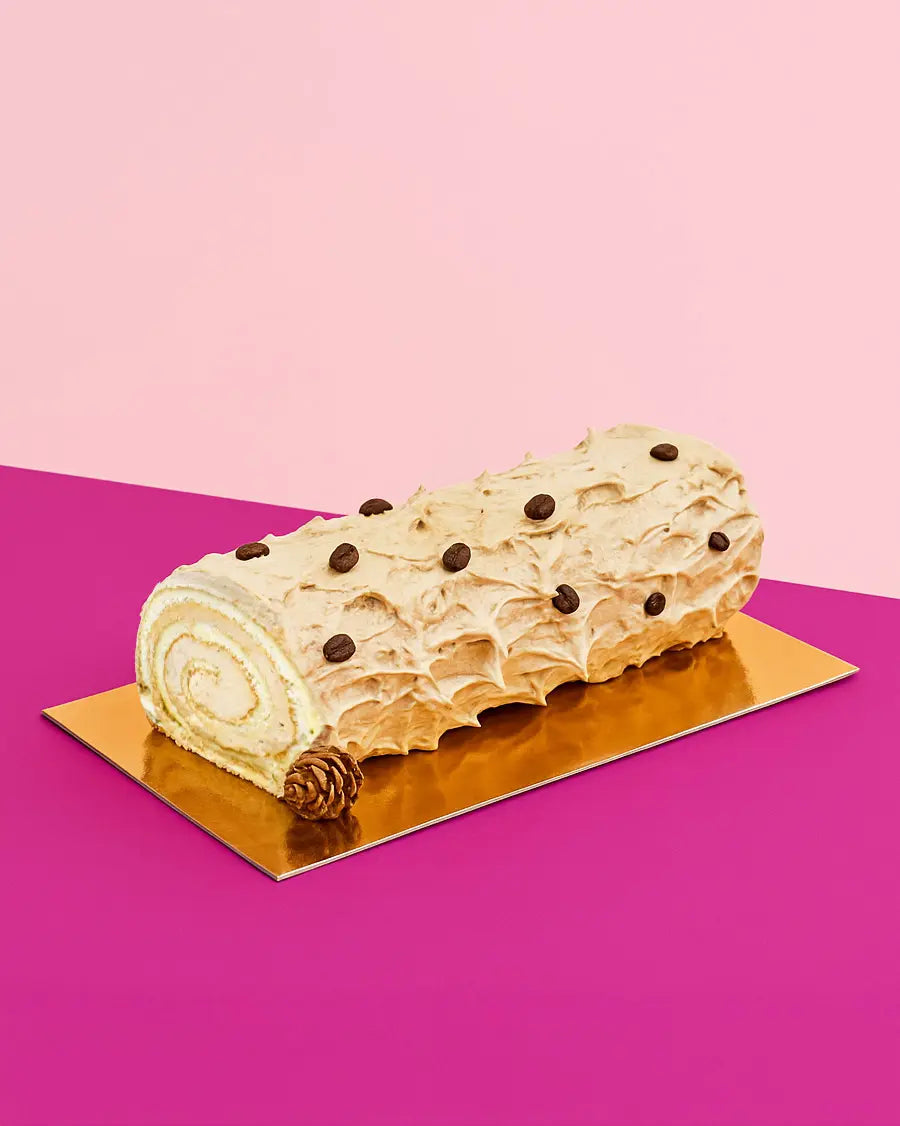 Bûche crème au beurre café