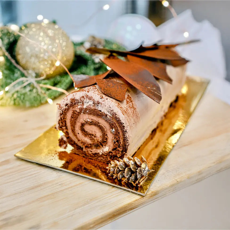 Bûche crème au beurre chocolat