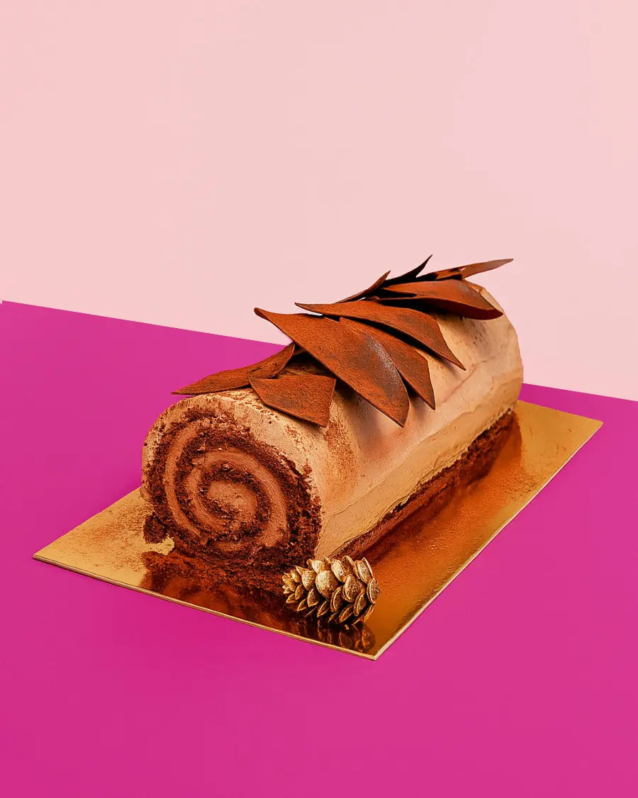 Bûche crème au beurre chocolat