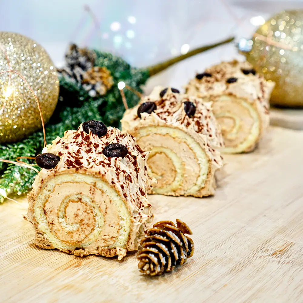 Bûche crème au beurre café